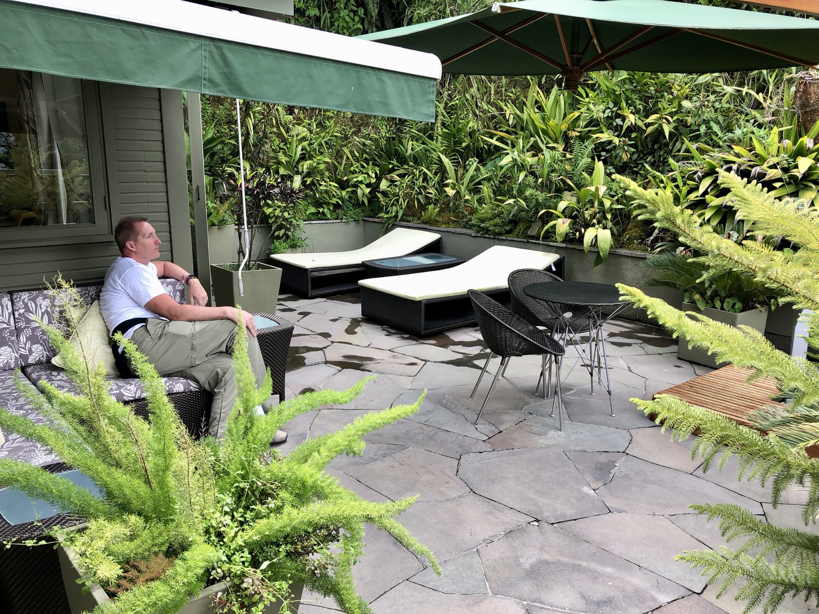 At the fabulous Sanctuary Lodge/