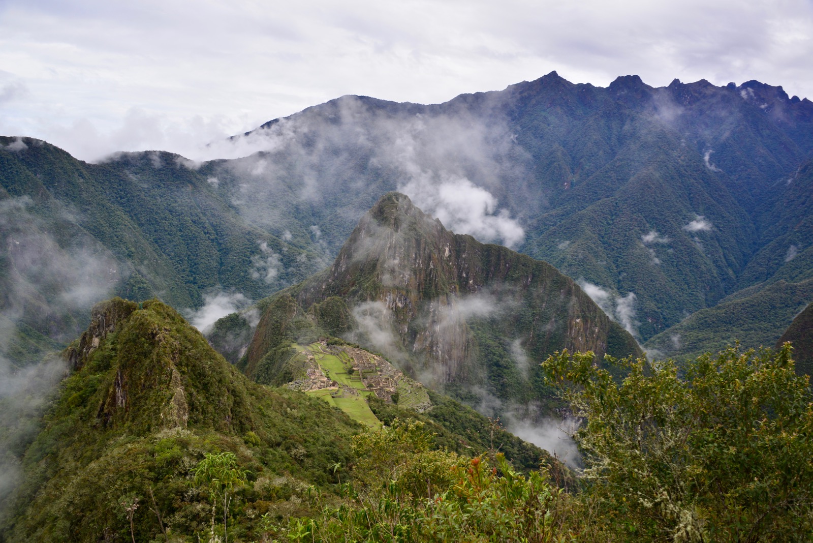 1000 meters above the ruins/