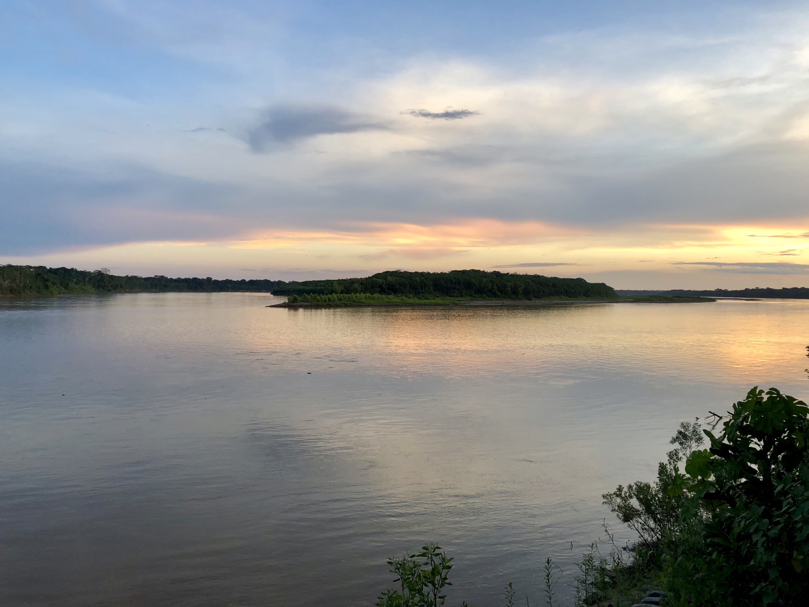 View of Rio Madre de Dios from our cabin/