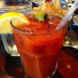 Starting off the weekend with Bloody Mary! Why not!/
		    