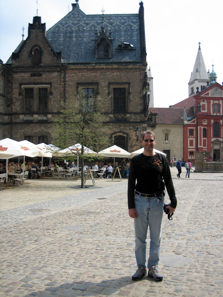 On the castle grounds/