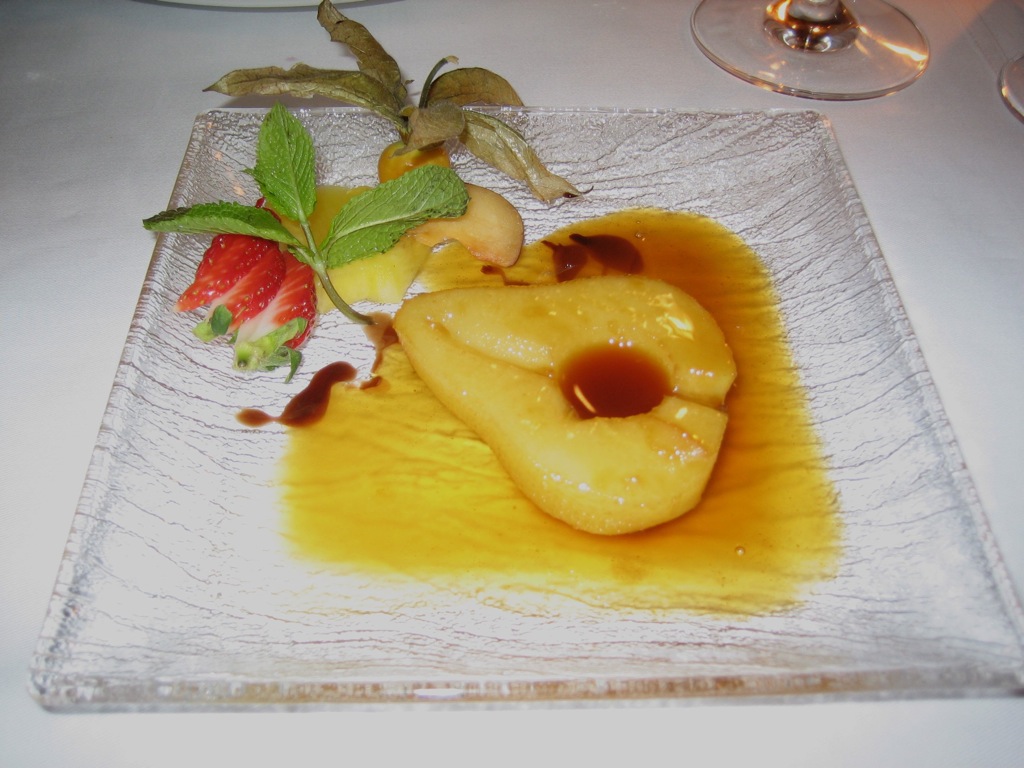 Pear flombé... mmmm.../