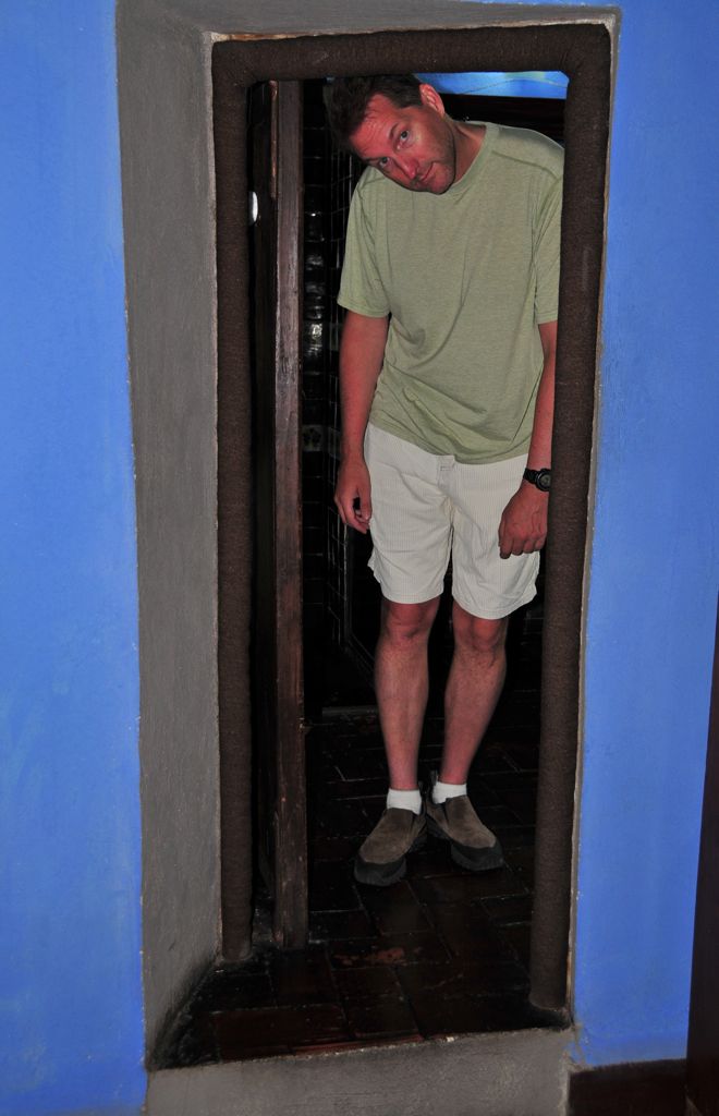 Teeny door to our bathroom/