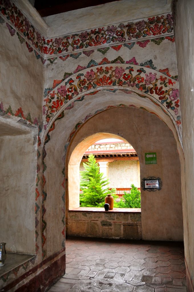 A restored hallway next to our room/
