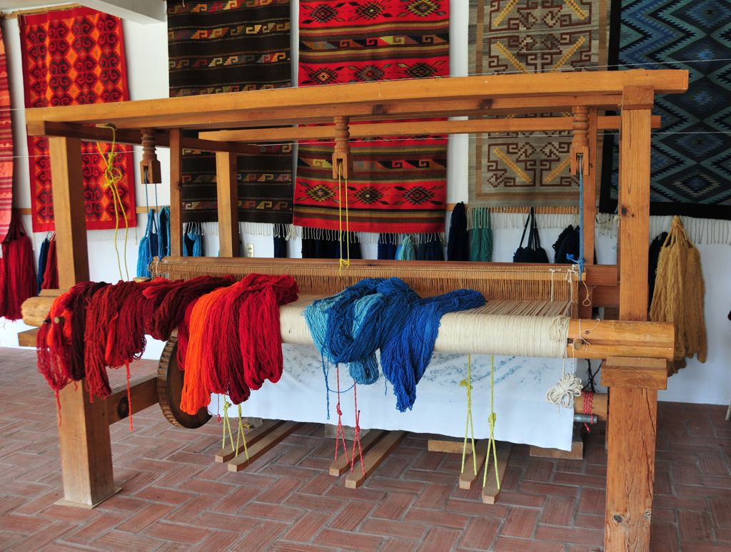 ... which turns into beautiful rugs!/