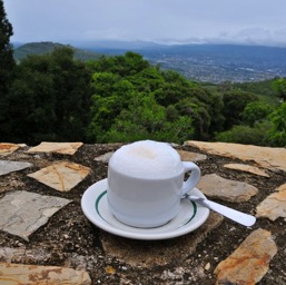 Cappuccino with the best view ever/
		    