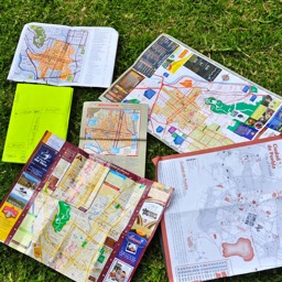 Accumulated maps - and sunny while we took the photo/
		    