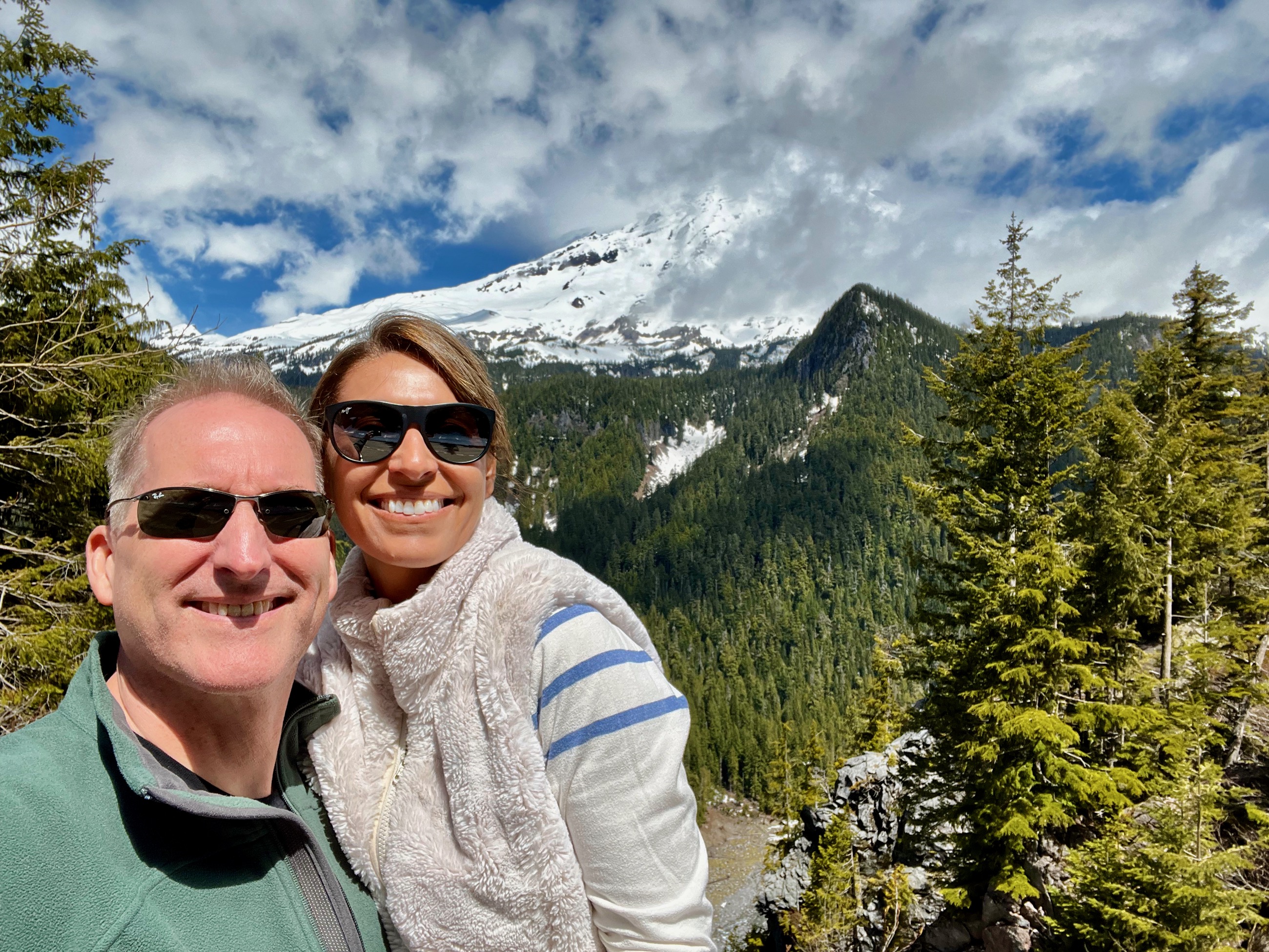 The first of many partial mountain views/