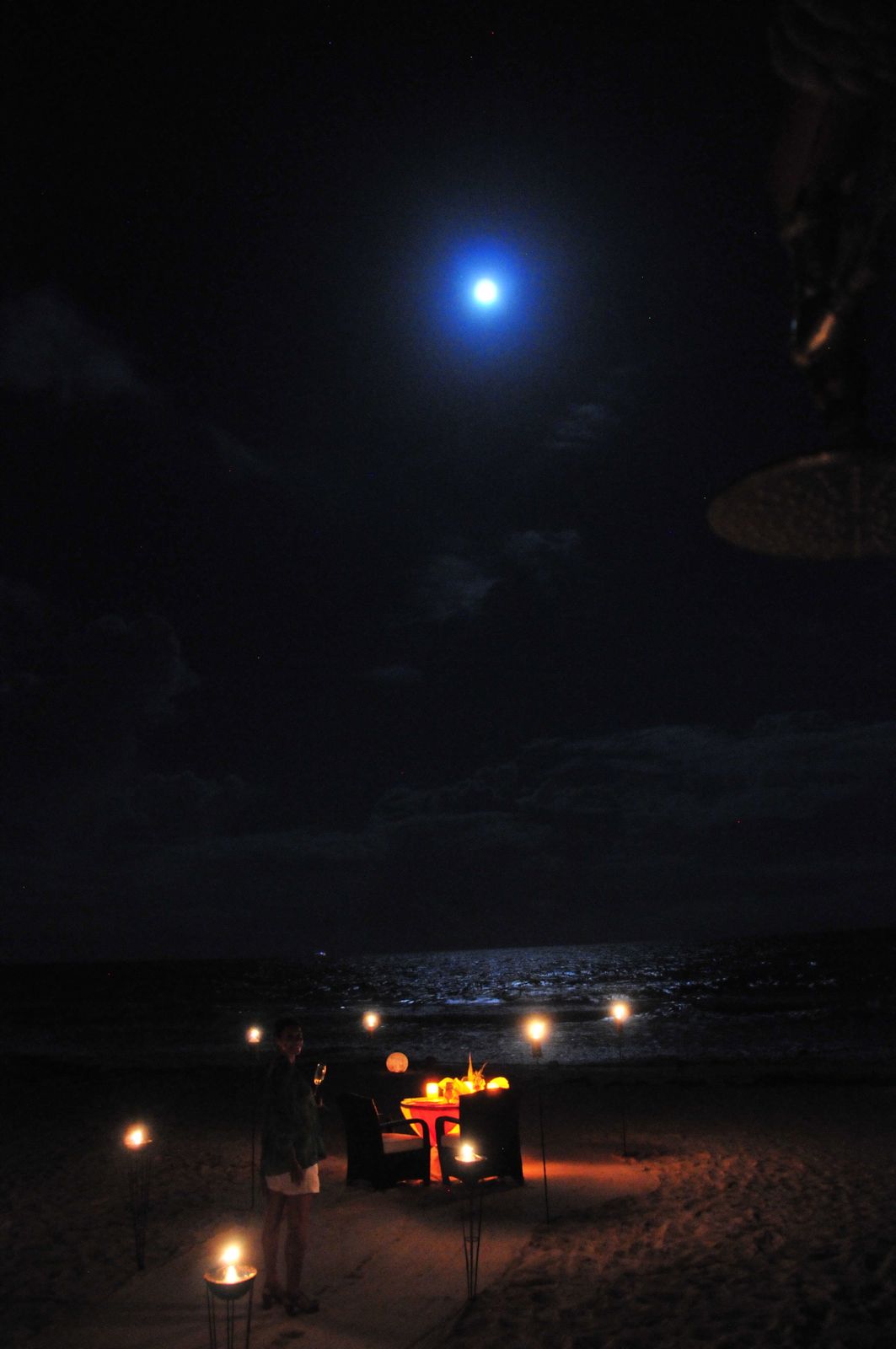 And soon the moon is back/