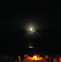 Dinner with a full moon