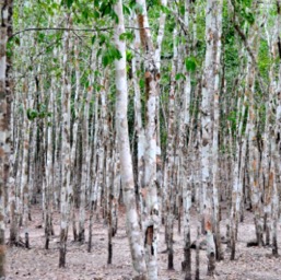 Gum forest in Cobá/
		    