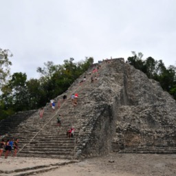 Nohoch Mul, Cobá: the tallest temple in Yucatán peninsula/
		    