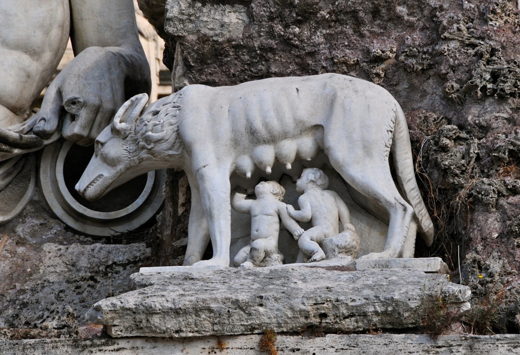 The wolf who raised Romulus & Remus/