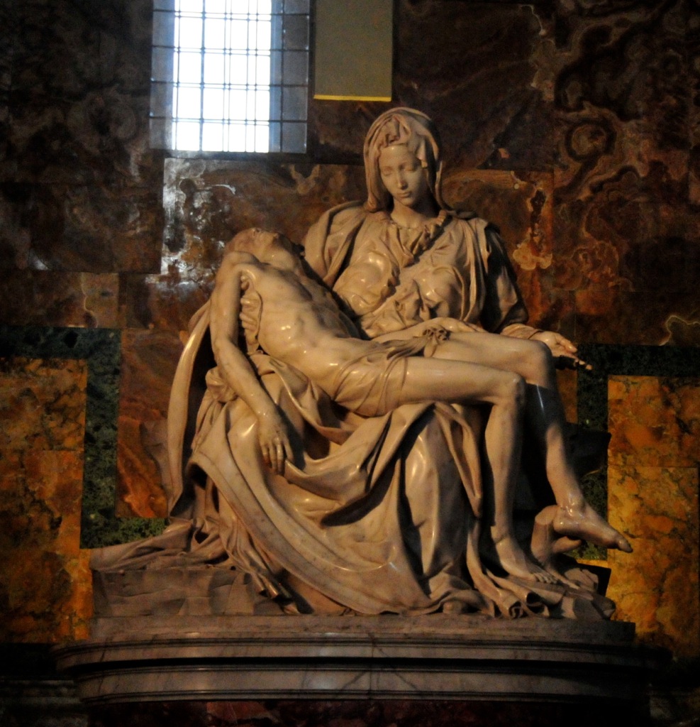 Michelangelo's early impression of Jesus... before he was a body builder!/