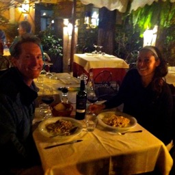 Last night's dinner at Santa Lucia/
		    