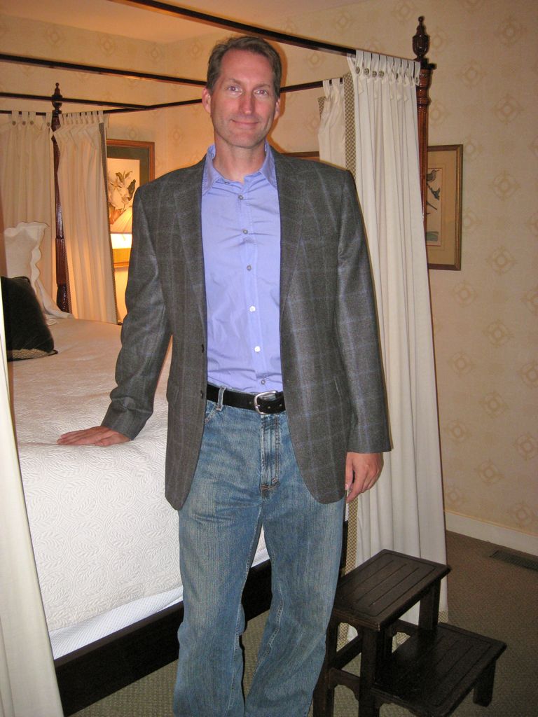 Doesn't he look cute?/