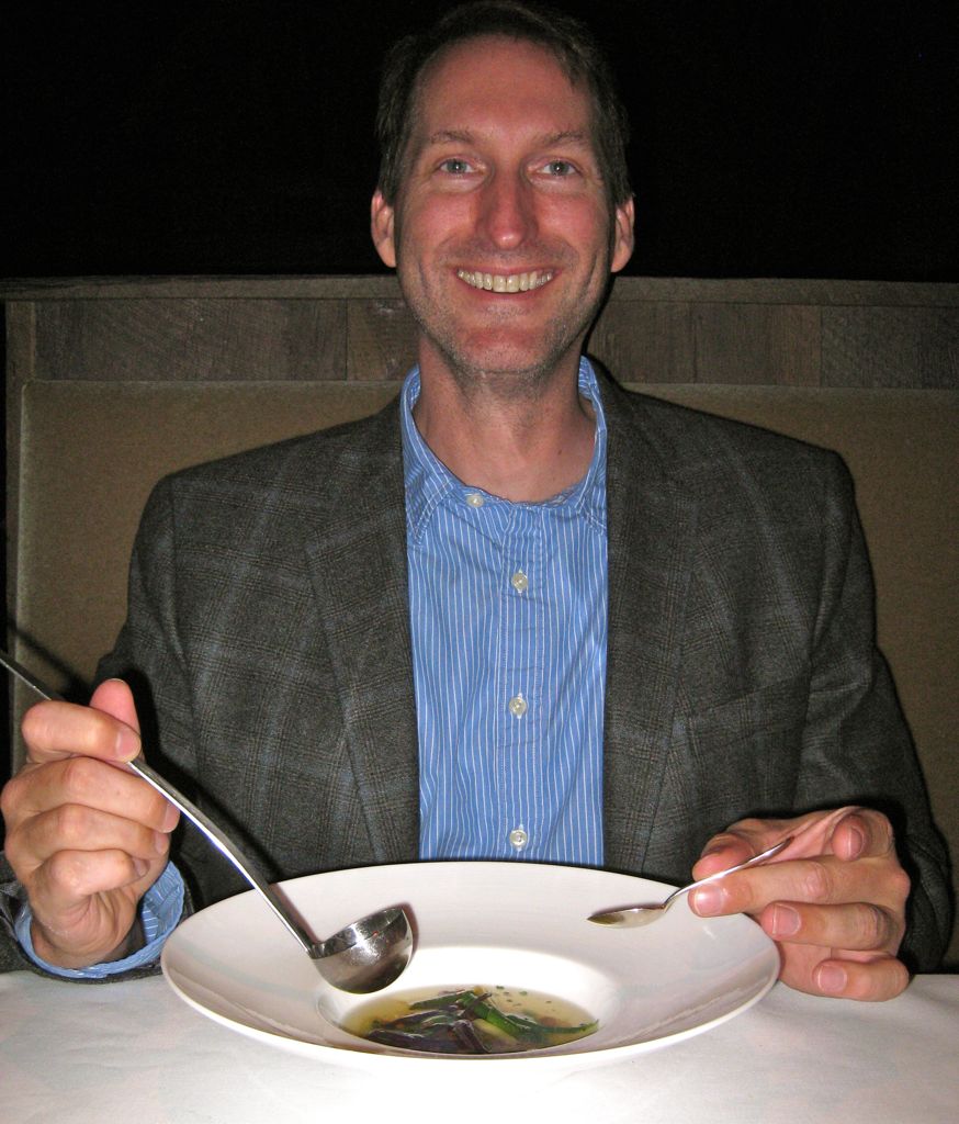 A ladle and demitasse for soup.../