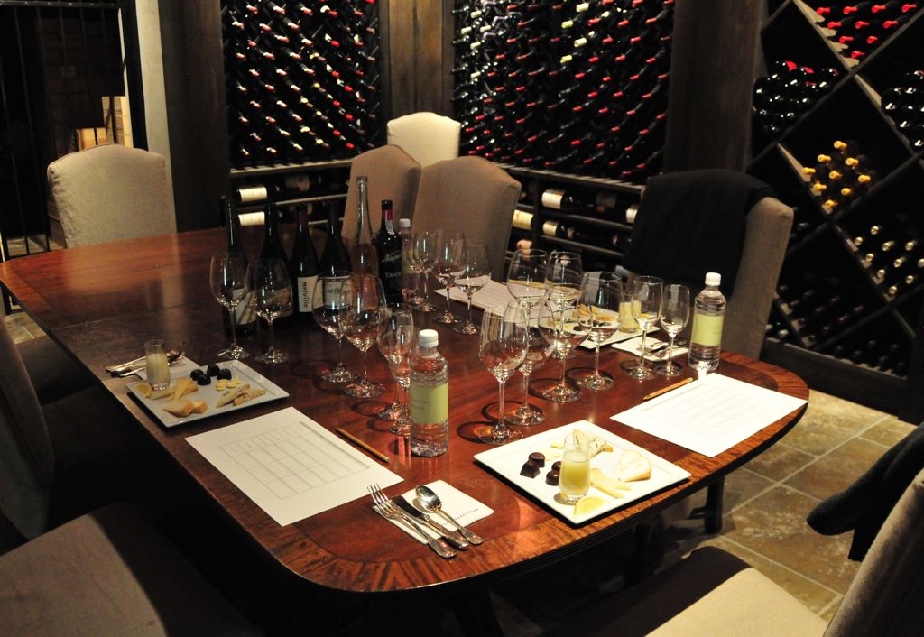 OMG! Our cheese & wine tasking in the fabulous wine cellar/