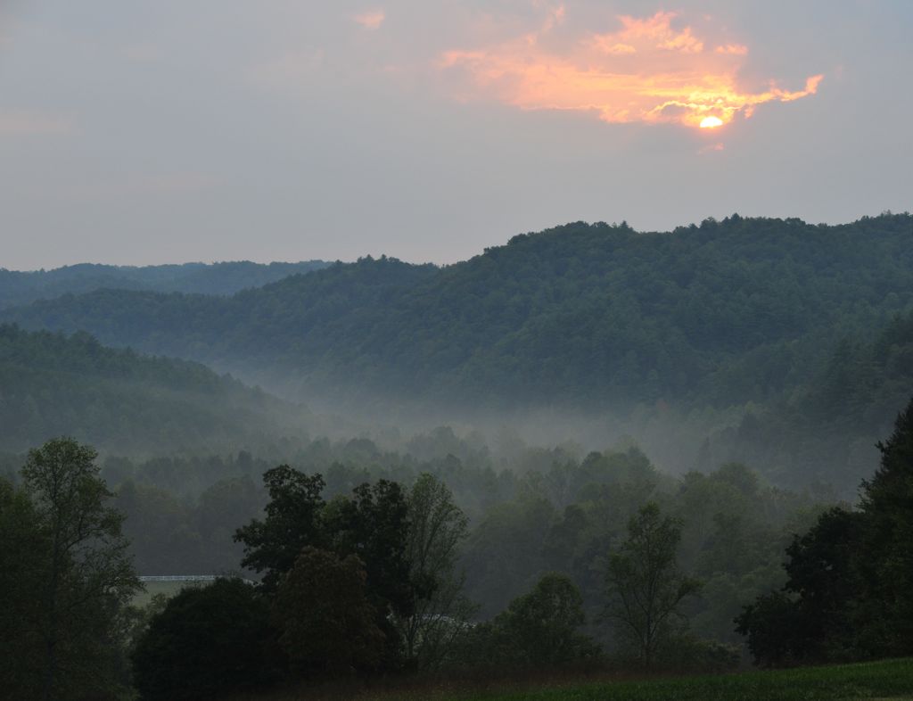 One last beautiful view before the thunderstorm hit, and before we left/
