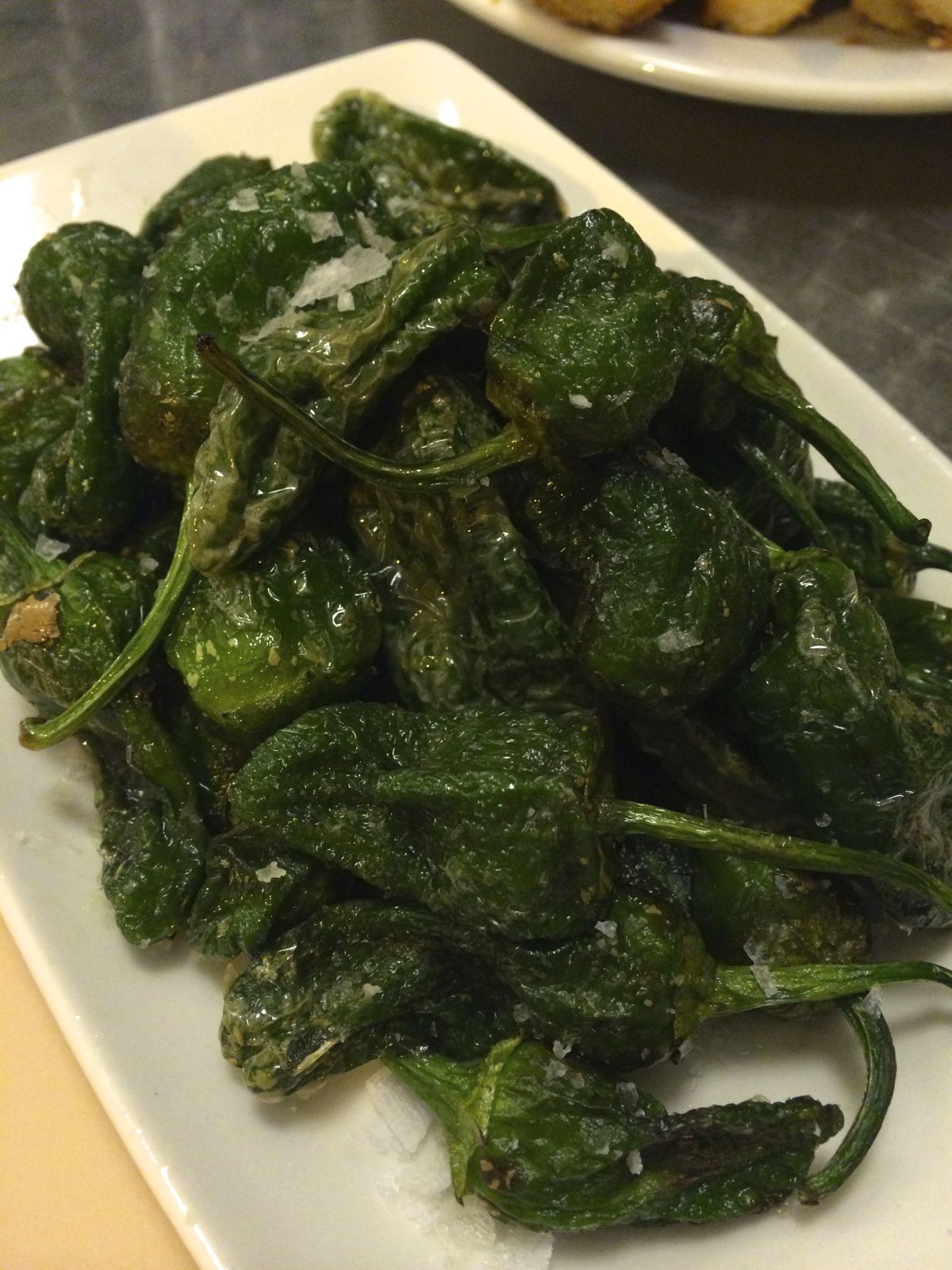 Pimientos de Padrón, what we had every single night!/