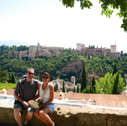 Looking back at Alhambra from Albaicín/
		    