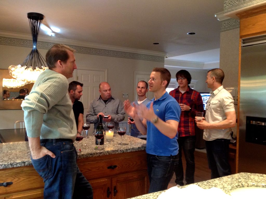 Everyone having a nice chat/