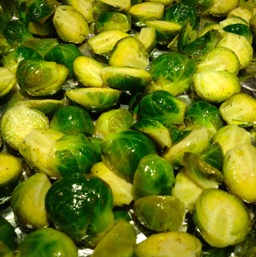 Tim's yummy brussel sprouts/
		    