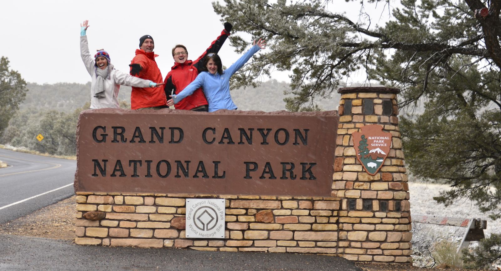 Grand Canyon, albeit it is totally fogged in/