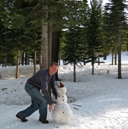 Snowman on the slopes/
		    