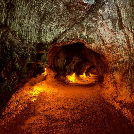 Lava tubes on Nāhuku Trail/
		    