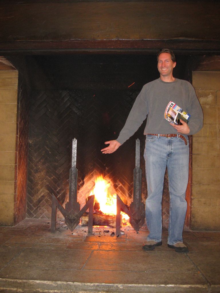 Ginormous fireplace/