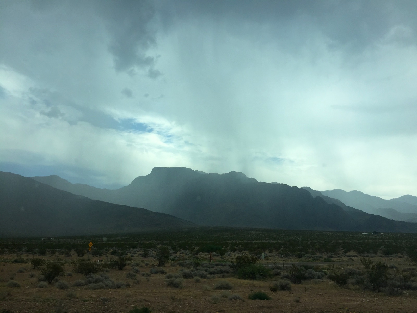 Is that rain in the distance? /