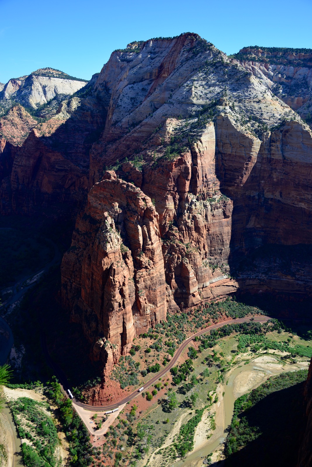 View into the valley from Angels Landing/