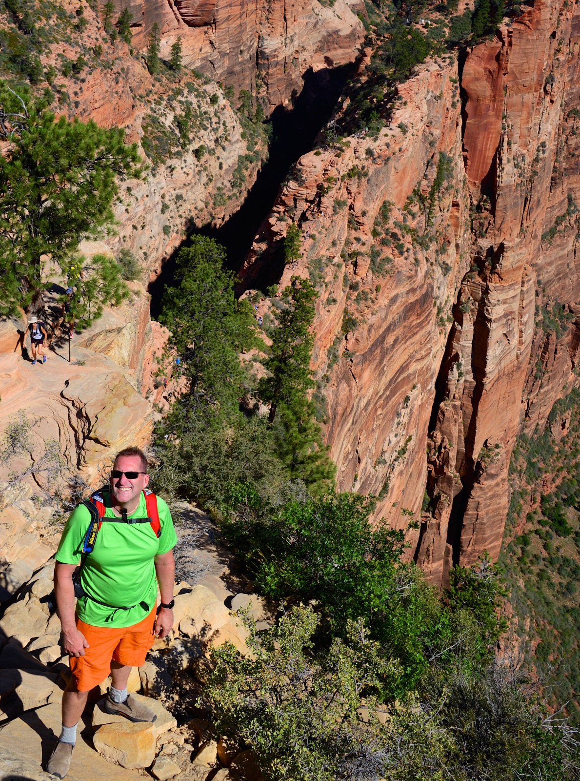 Heading down is even more nerve-wrecking/