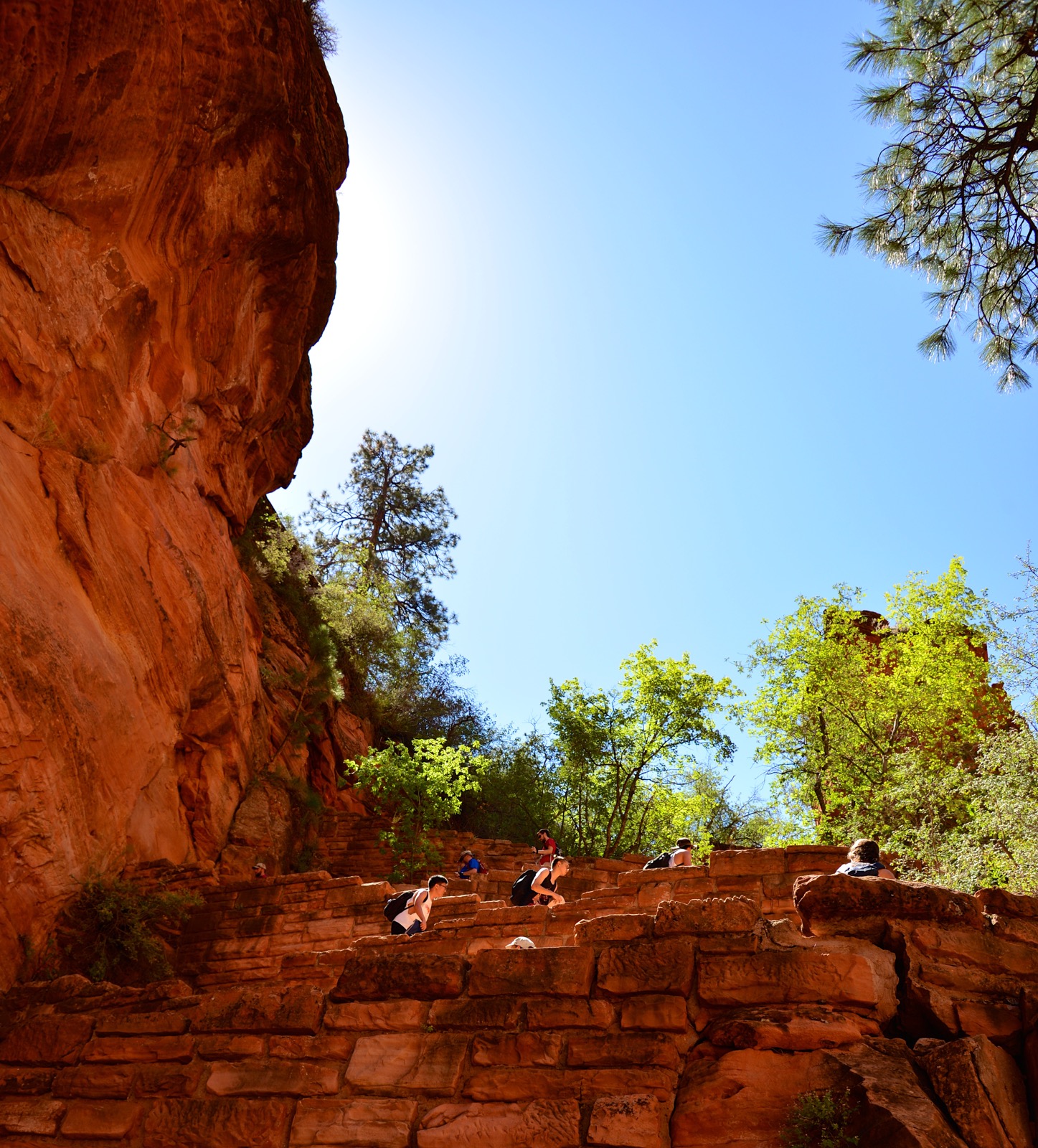 22 steep tight switchbacks/